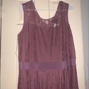 Pink Lace Maxi Dress